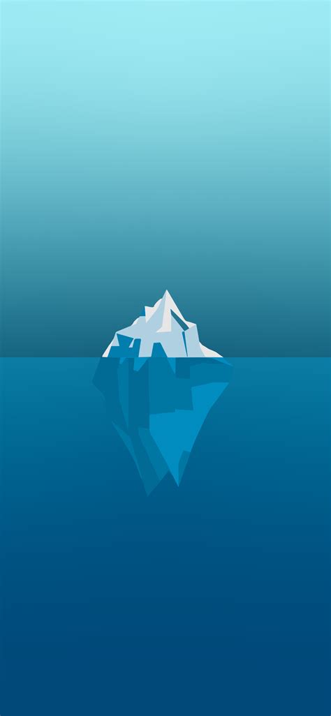Minimalist Phone Wallpaper Iceberg