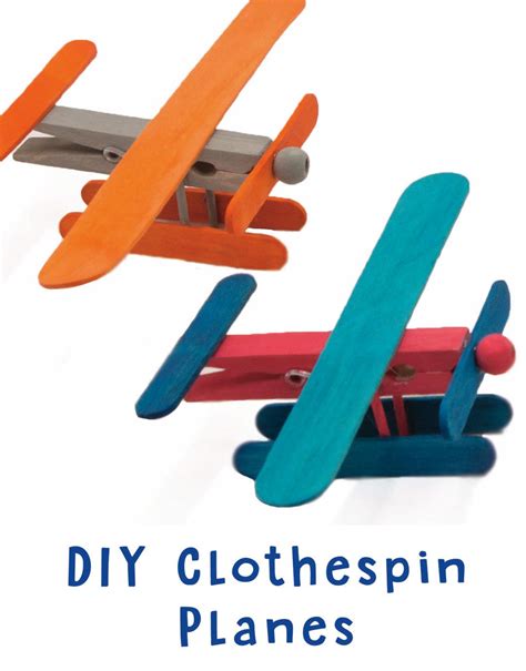 Make Clothespin Airplanes Diy Toys For Kids Paper Dolls Diy Paper
