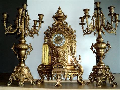 Imperial Clock And Candelabra Garniture Set Clock Antique Clocks