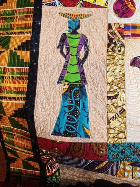 African Quilt Pattern For African Windows 37 By 44 Etsy African