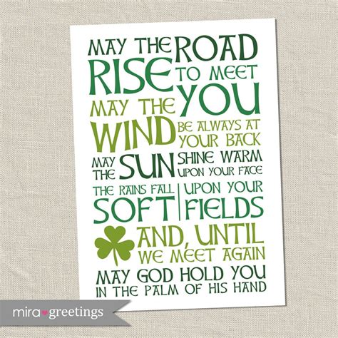 Irish Blessing Digital Art May The Road Rise To Meet You