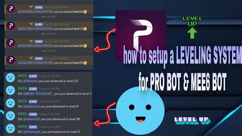How To Setup A Leveling System For Pro Bot And Mee6 Bot Discord