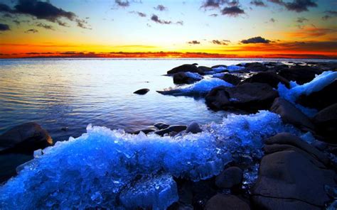 Hd Icy Rocky Beach Wallpaper Download Free 50568