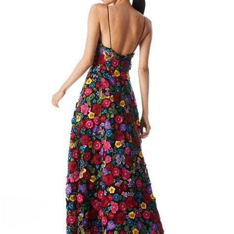 Domenica Embellished Ball Gown Multi Alice And Olivia Womens Maxi
