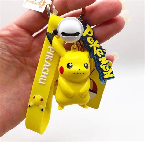 Pokémon Key Chain Pikachu Charmander Squirtle Etsy