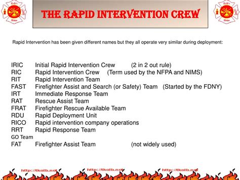 Ppt The Rapid Intervention Crew Powerpoint Presentation Free