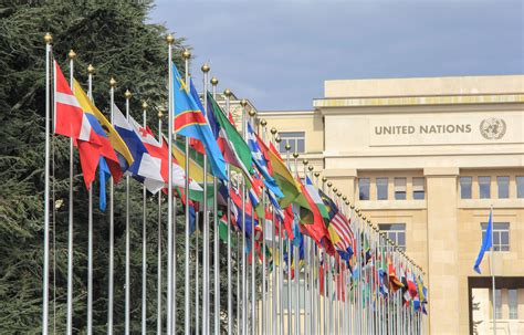 United Nations Member Flags In Geneva United States Department Of State