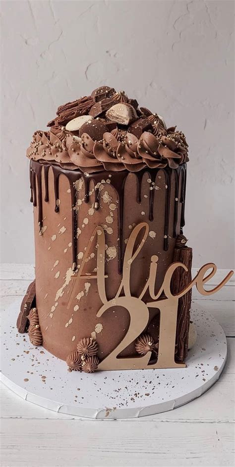 25 Cute Birthday Cake Ideas Chocolate Cake For 21st Birthday
