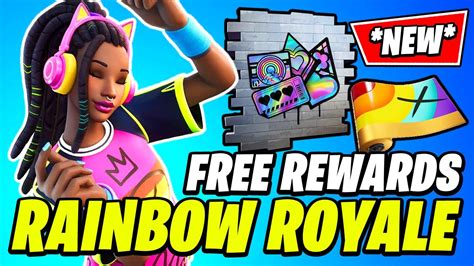 Rainbow Royale Pride Event Skins And Free Rewards Fortnite Season 3