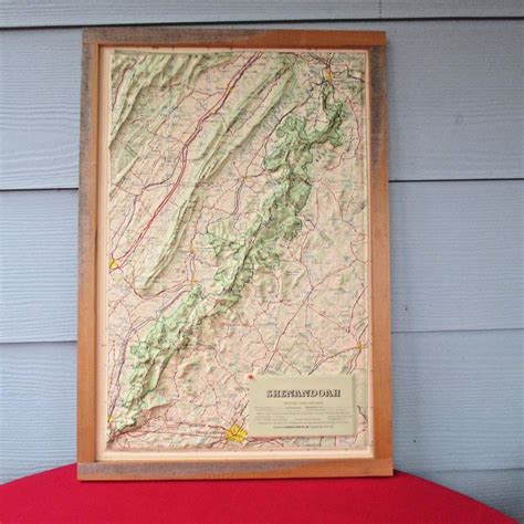 Hubbard Scientific Raised Relief Map Shenandoah National Park 14