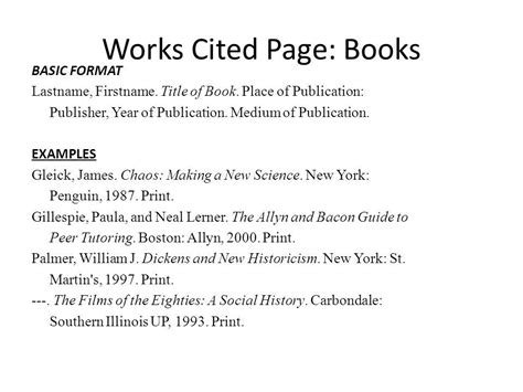The easiest way to create a works cited list is to prepare a working bibliography as you start your research paper. How To Write A Works Cited Page Mla Format With Internet ...