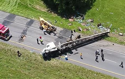 Drone Video Shows Fatal 18 Wheeler Crash Scene