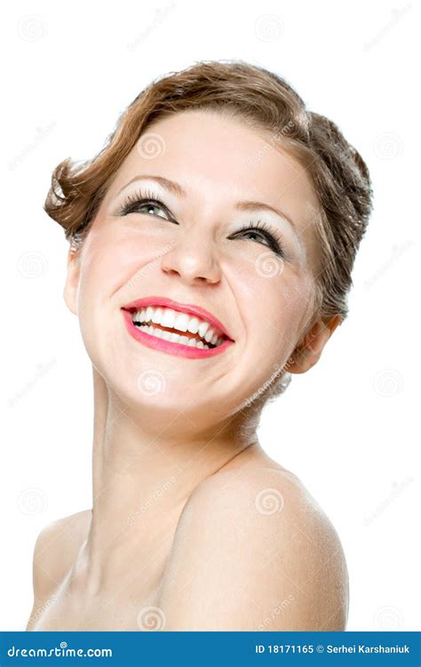 Portrait Of Very Happy Young Girl Stock Image Image Of Head Girl