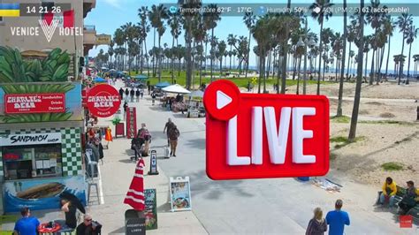 Câmera Ao Vivo Venice Beach Live Camera · Los Angeles Live Stream