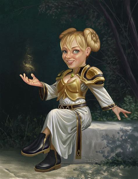 chromie by metalratrox character portraits dungeons and dragons races female gnome