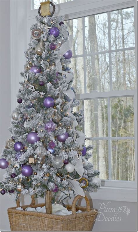 Plum Doodles Purple Christmas Tree Purple Christmas Tree Decorations