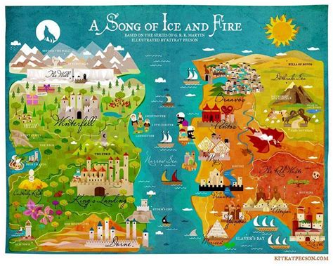 Cute Map A Song Of Ice And Fire Carte Westeros Westeros Map Game Of