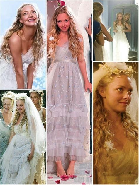 Amanda Seyfried As Aphrodite Goddess Of Love Mamma Mia Wedding Dress Mamma Mia Wedding Movie
