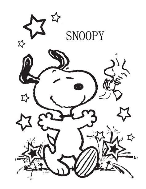 Snoopy Coloring Pages To Download And Print For Free