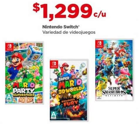 Nintendo Switch Variedad De Videojuegos Oferta En Bodega Aurrerá