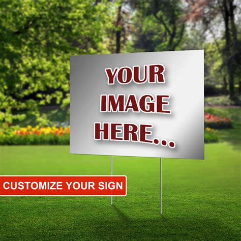 Custom Yard Sign With Metal Stakes Uv Print Corrugated Plastic Sheets