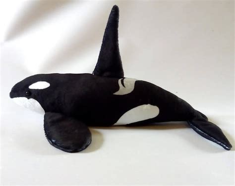 Orca Killer Whale Plushie Dolphin Plush Male Resident Orca Etsy