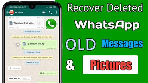 recover deleted old whatsapp messages android and iphone youtube