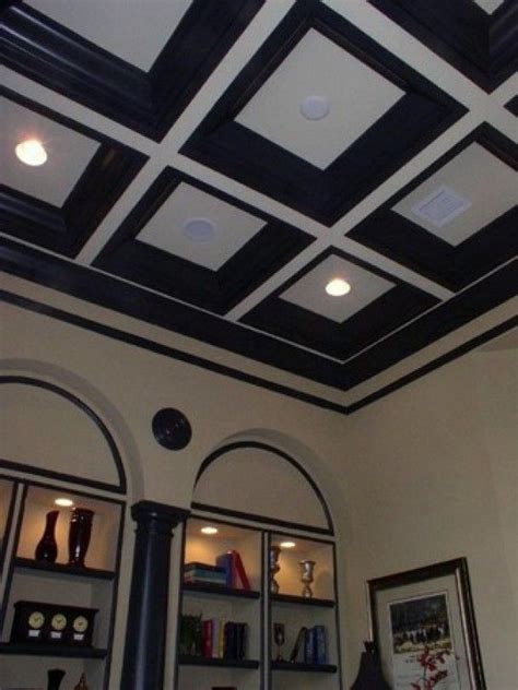 A simple detail for the ceiling edge would create a smooth transition between ceiling and the walls. 1000+ images about Faux coffered ceiling on Pinterest ...