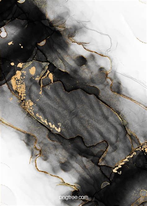 Black Textured Ink Background Black And Gold Marble Black Marble