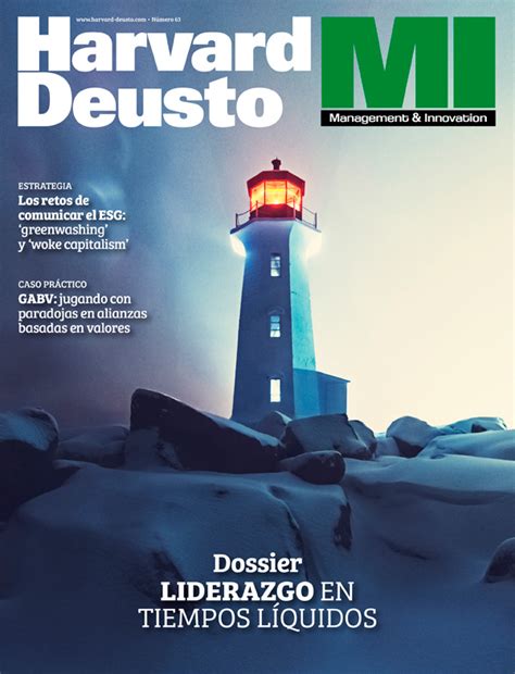 Harvard Deusto Management And Innovation Revista De Marzo 2024 Nº63