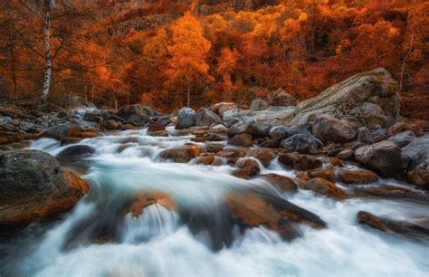 Nature Photography Landscape Fall Forest River