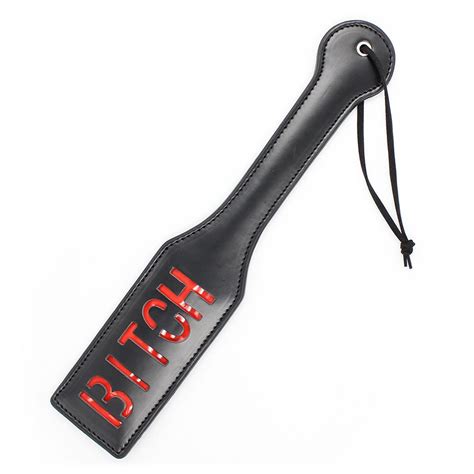 320mm Black Sm Flogger Spanking Paddle Ass Beat Submissive Slave Kinky Fetish Bdsm Whip Torture