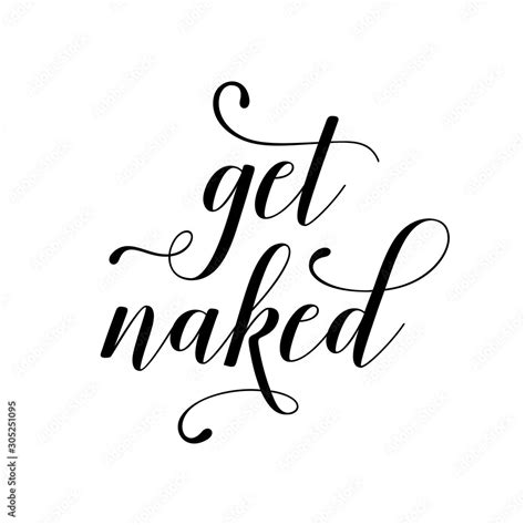 Get Naked Funny Bathroom Poster Vector Illustration Stock Vector