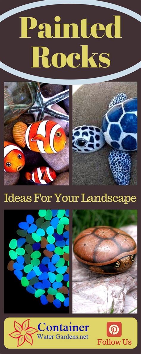 Painted Rock Ideas For The Garden Container Water Gardens