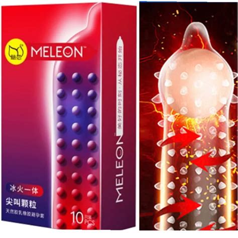 Pcs Condoms For Men Ice Fire Two Day One Long Lasting Sexy Big Particle Female Climax Penis
