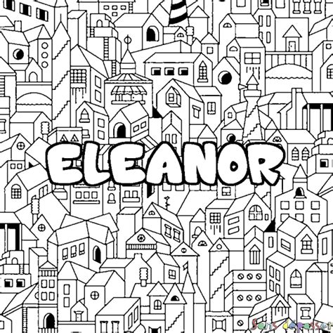 Eleanor Name Coloring Pages Coloring Pages