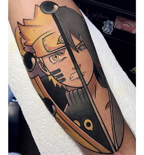 My Narutosasuke Tattoo Done By Chris Mesita Rnaruto