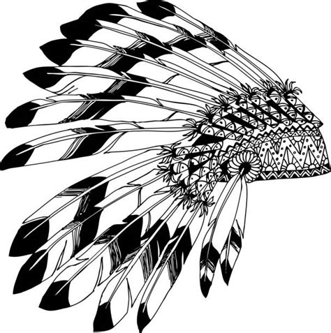 Royalty Free Indian Headdress Clip Art Vector Images