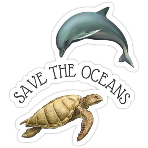 Save The Oceans Stickers By Keh7 Redbubble