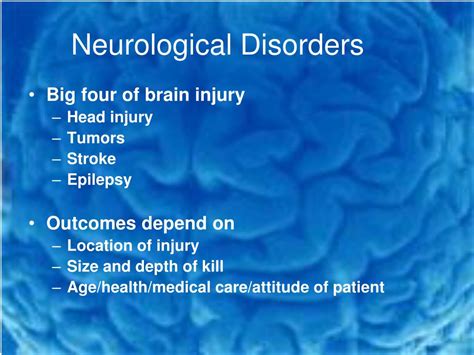 Ppt Neurological Disorders Powerpoint Presentation Free Download