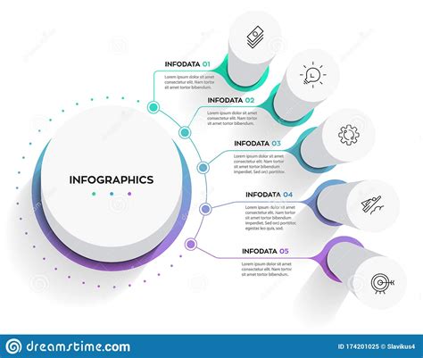 Vector Infographic Template Stock Vector Illustration Of Circle