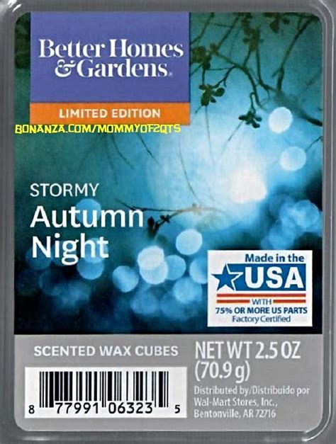Stormy Autumn Night Better Homes And Gardens Scented Wax Cubes Melts