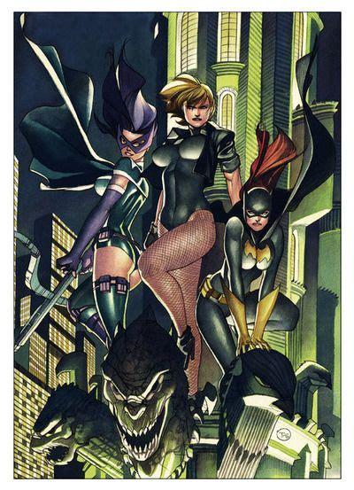 Birds Of Prey Huntress Black Canary And Batgirl By Thony Silas Dc
