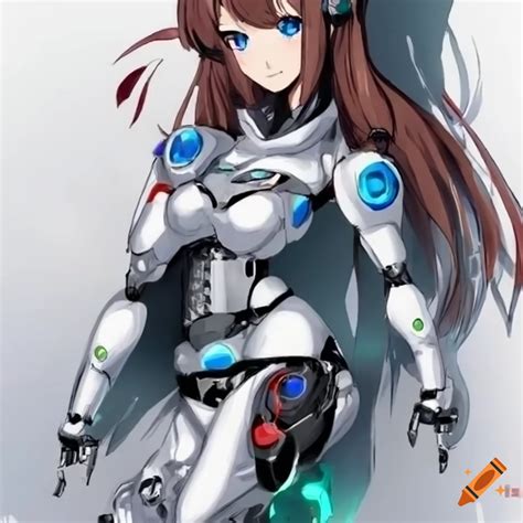 Anime Robot Girl Illustration On Craiyon