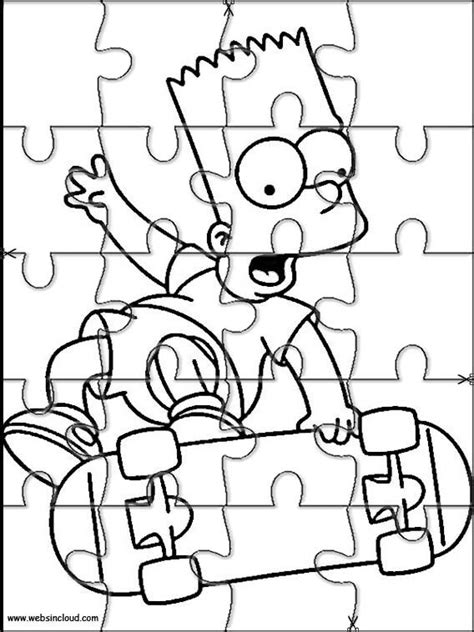 El tiempo lo establecerá el docente según su estimación, no debe tener una duración muy. Puzzles recortables para imprimir para niños Los Simpson ...