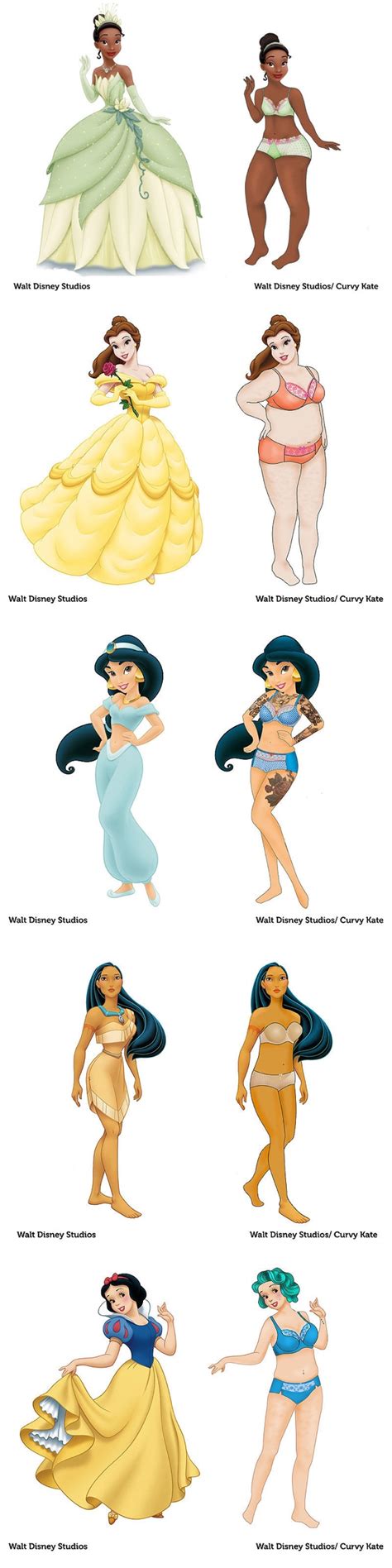 Someone Drew The Disney Princesses With Normal Bodies And They Look Beautiful