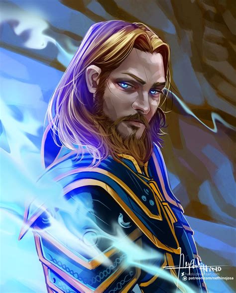 Warcraft Anduin Lothar By Hassly World Of Warcraft Character Art