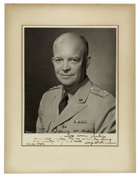 Lot Detail Dwight D Eisenhower Signed 8 X 10 Military Photo