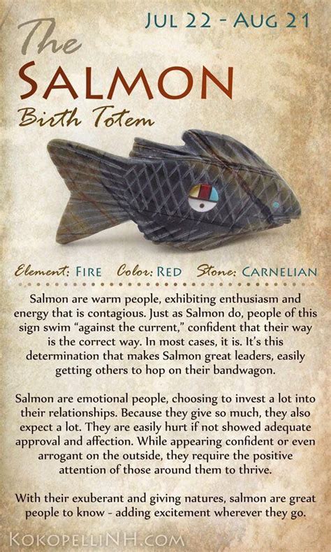 Salmon Birth Totem Animal Symbolism Native American Animals Animal