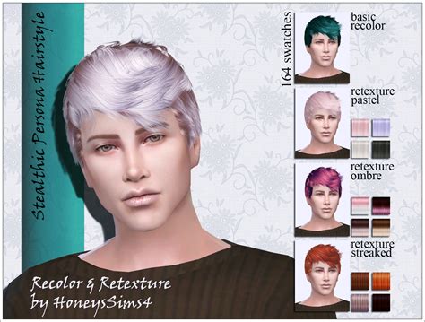Sims 4 Male Hair Recolor Retexture By Honeyssims4 Mesh By Newsea Ts4cc